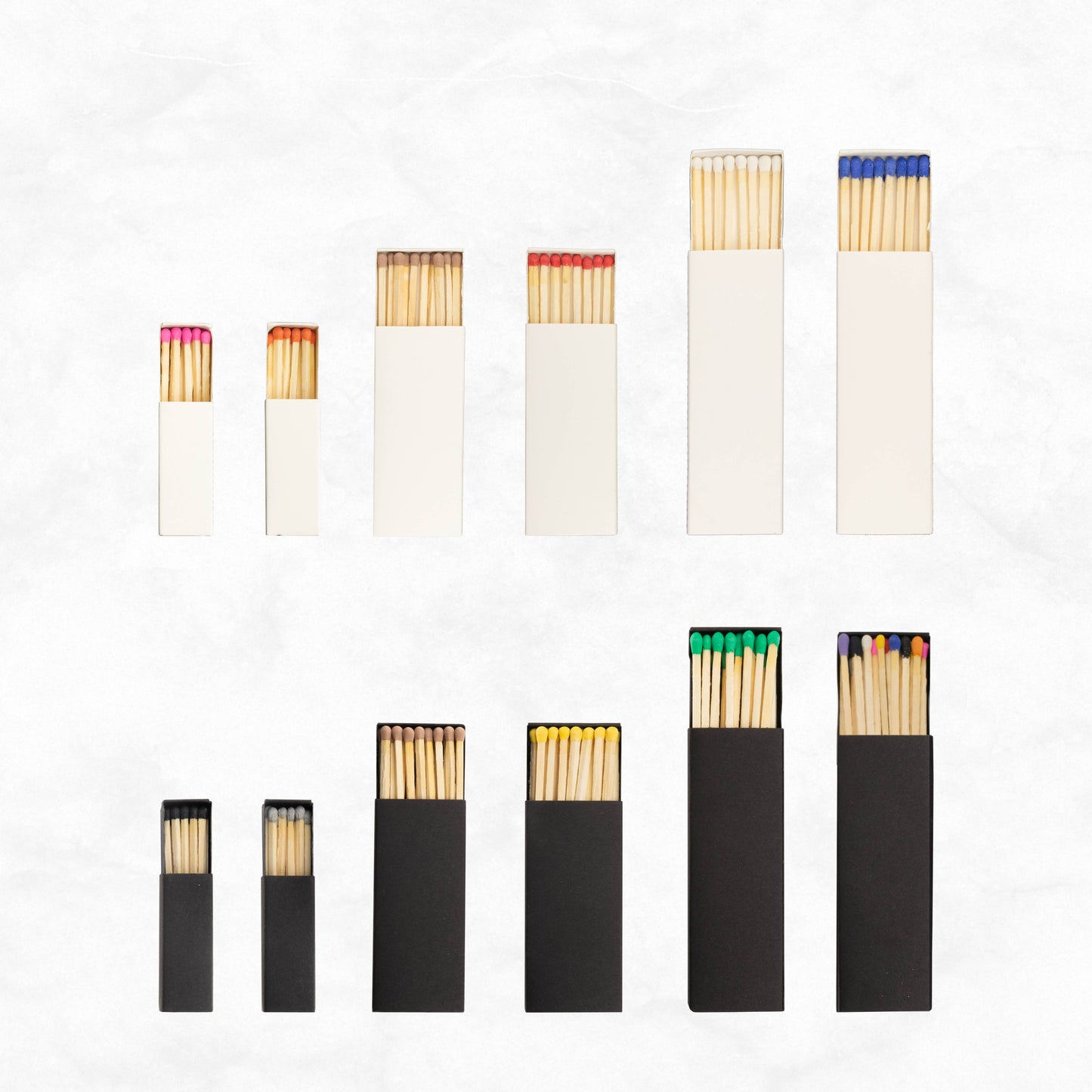 4" Inch Matchboxes - Matchsticks - Matches - Colorful