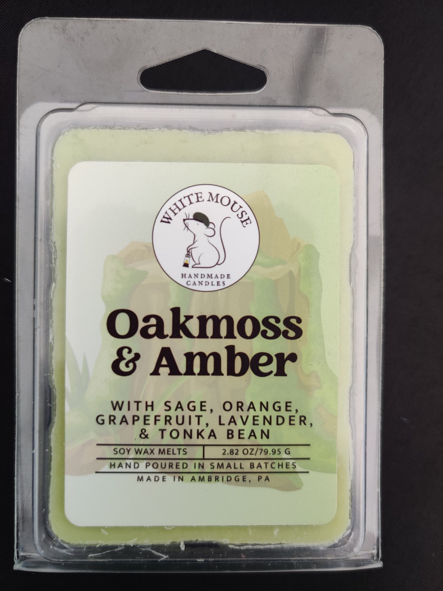 Oakmoss and Amber Melts/Tarts