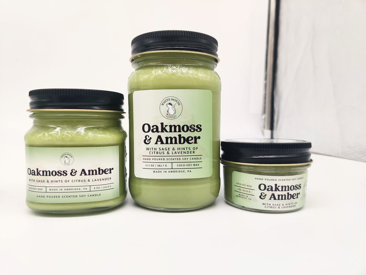 Oakmoss and Amber Candle