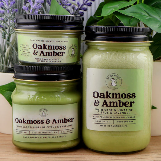 Oakmoss and Amber Candle