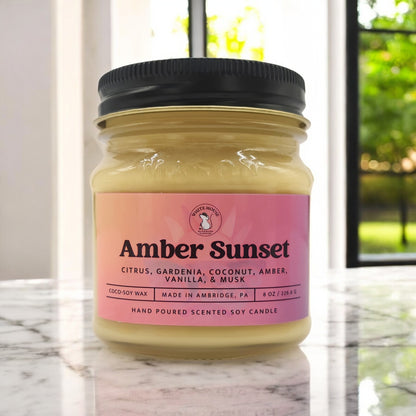 Amber Sunset Candle