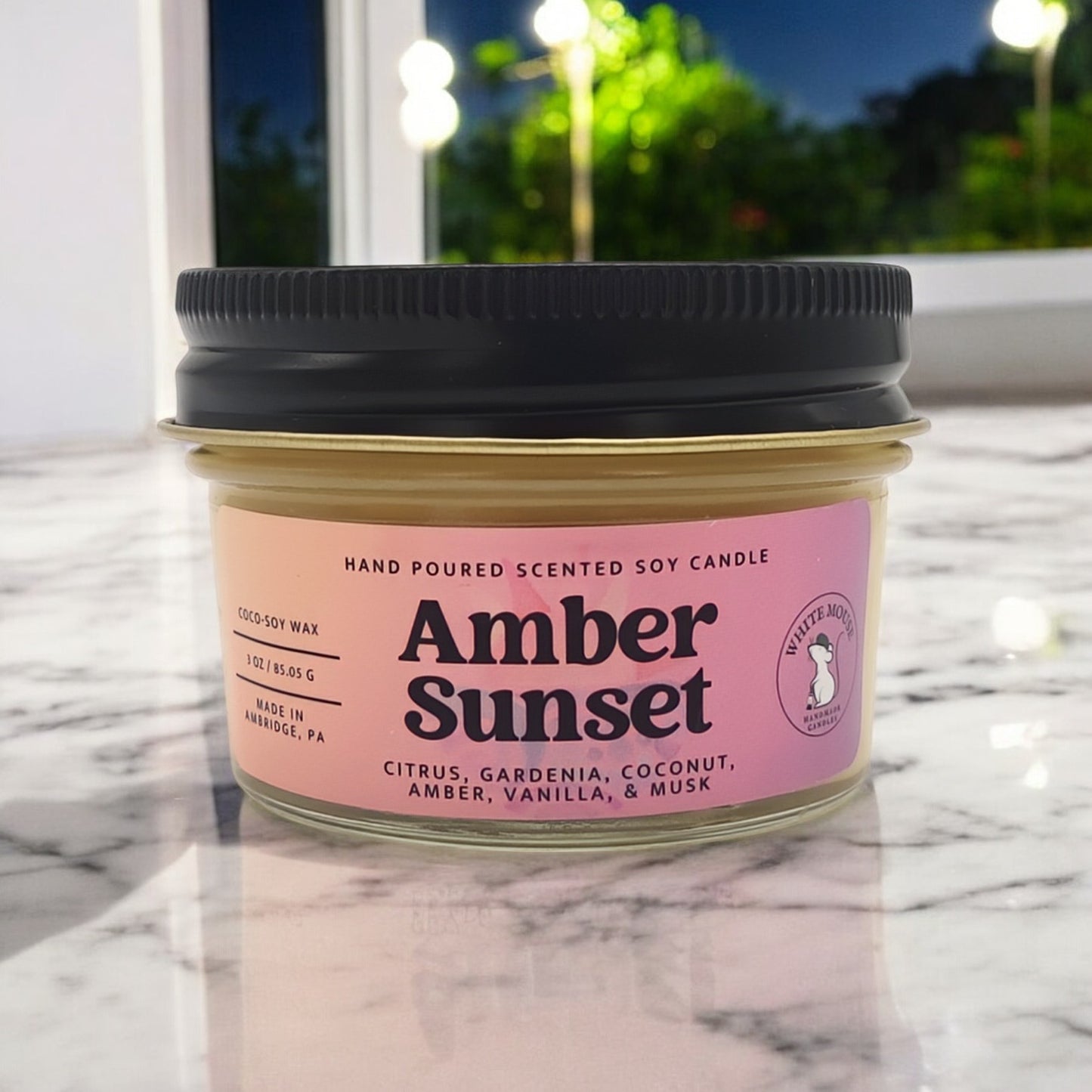 Amber Sunset Candle