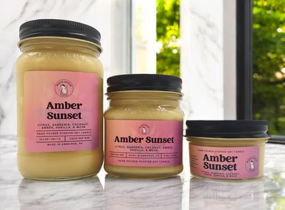 Amber Sunset Candle