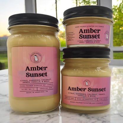 Amber Sunset Candle