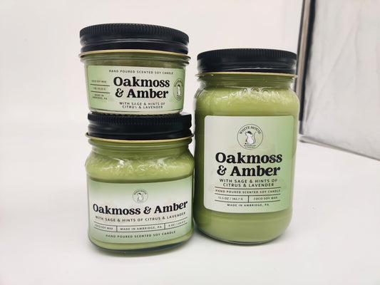 Oakmoss and Amber Candle