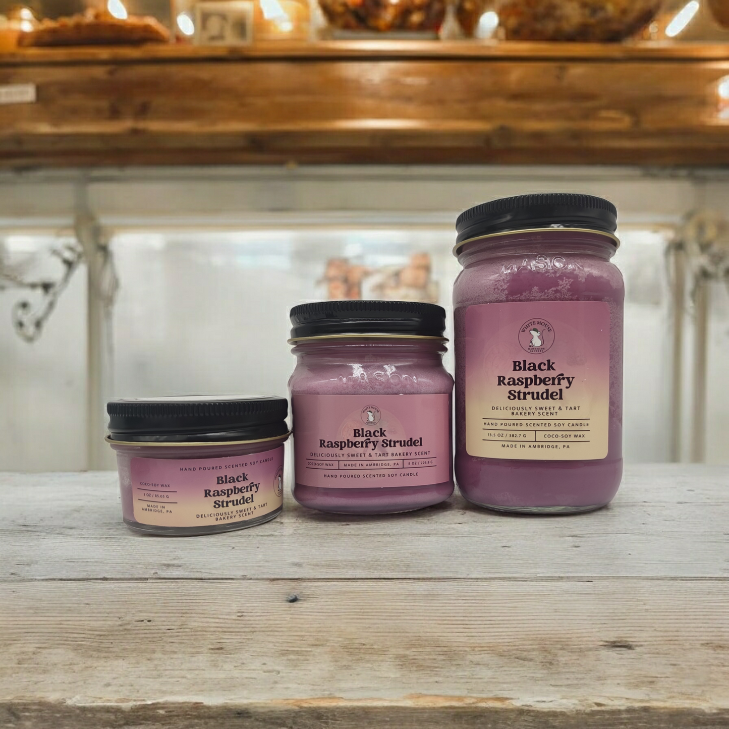 Black Raspberry Strudel Candle