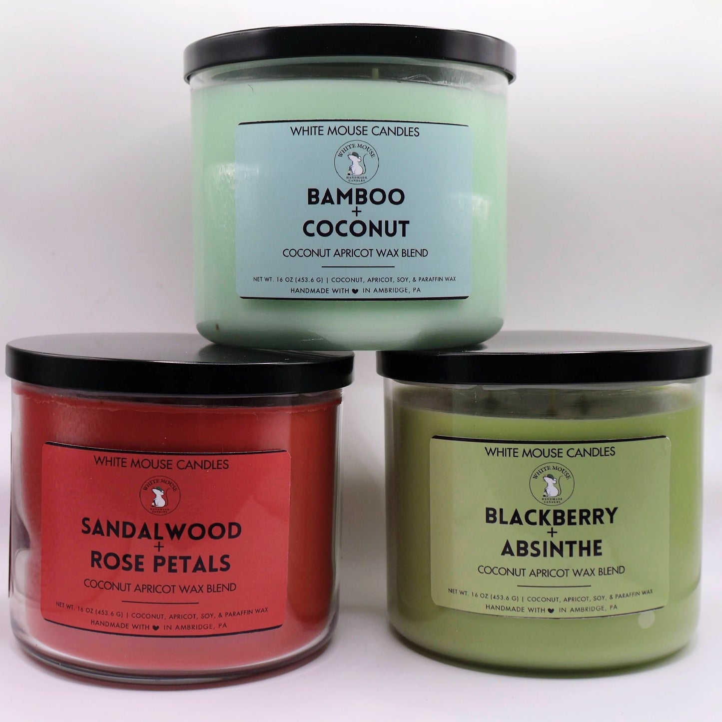 Three Wick Candles - 16 oz